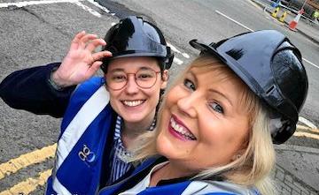 manger and colleague at the site of bower care home