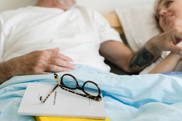 family member visiting resident in palliative care